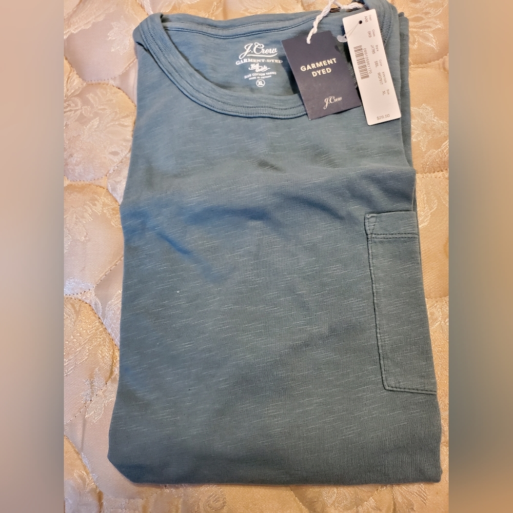 J Crew garment dyed SS shirt XL NEW